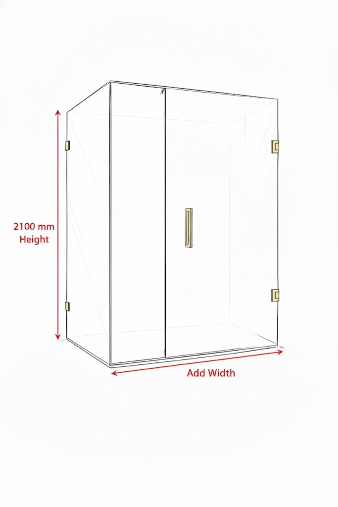 Sliding door width (Dimension-A) illustration