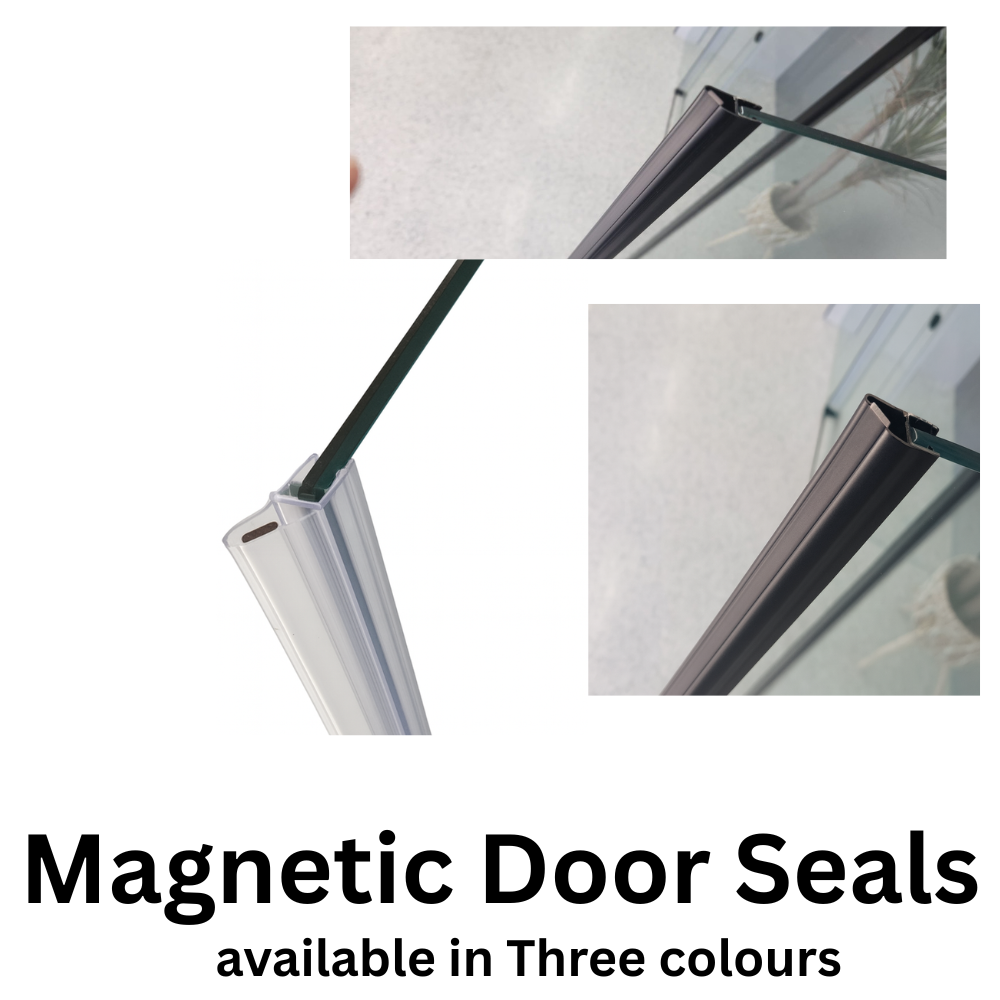 Magnetic door seal 6mm × 2 semi-frameless