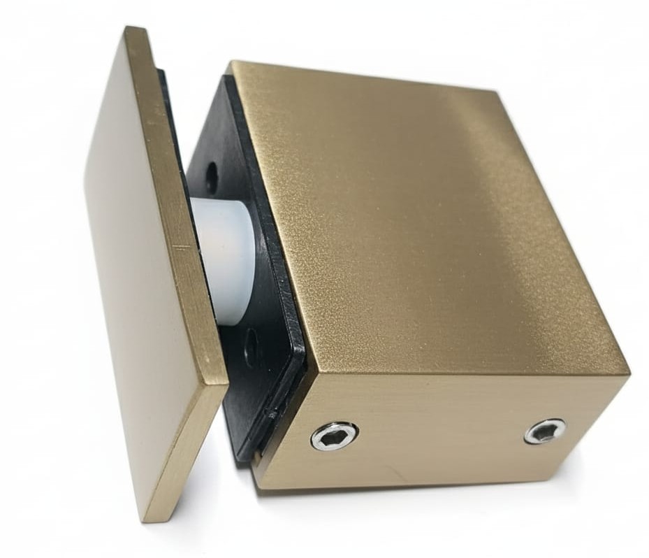 Rail Joiner End Cap — Brushed Gold