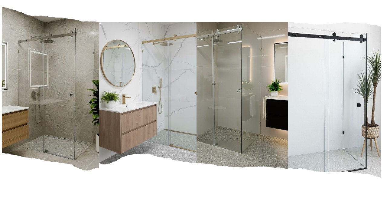 Sliding 3 Panel Corner A shower enclosure