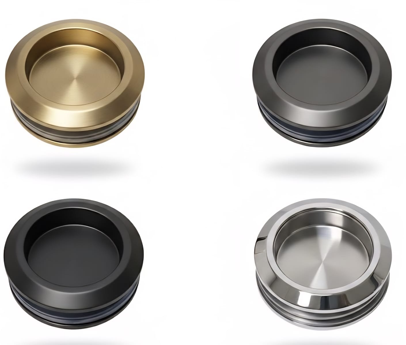 Recessed Round Handle for sliding shower screens