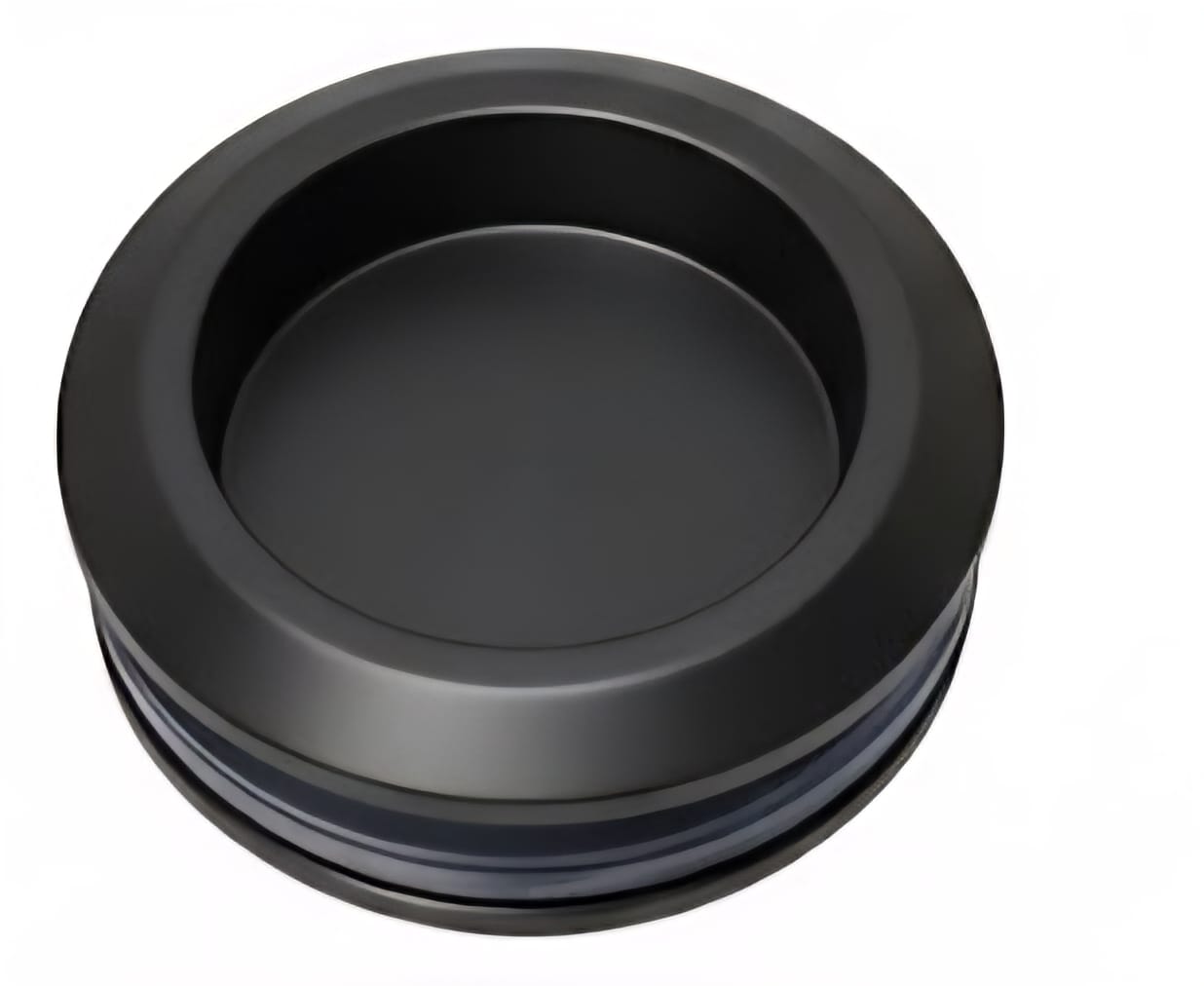 Recessed Round Handle — Matt Black