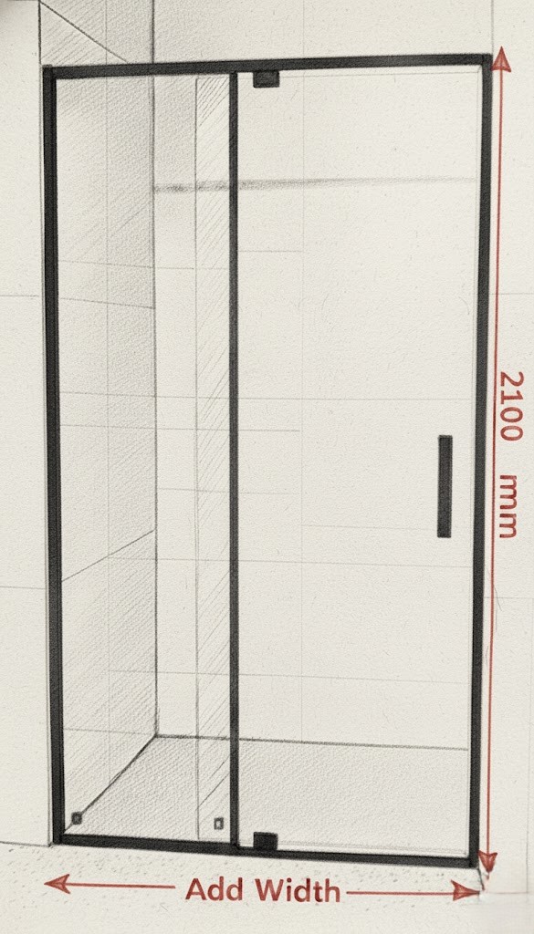 Front panel width (Dimension-A) illustration