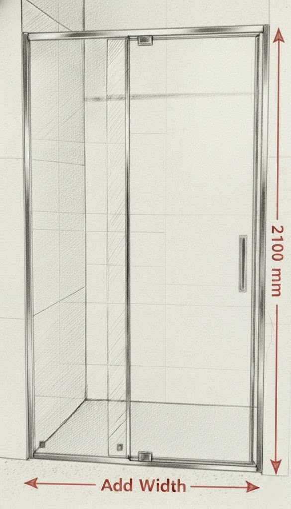 Front panel width (Dimension-A) illustration