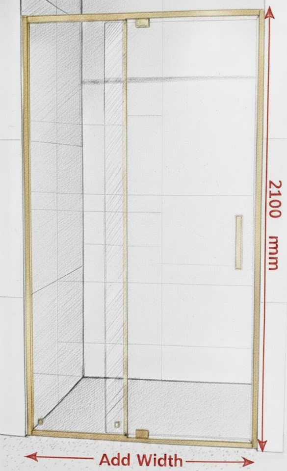 Front panel width (Dimension-A) illustration