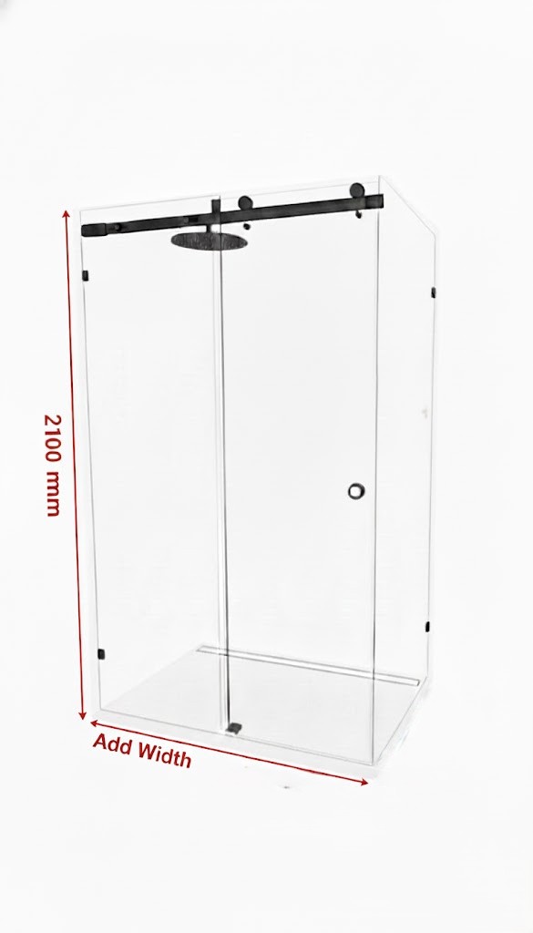 Sliding door width (Dimension-A) illustration